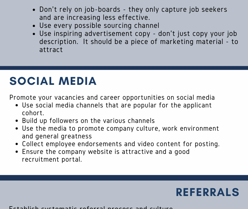HR Quick Tips  – Recruitment