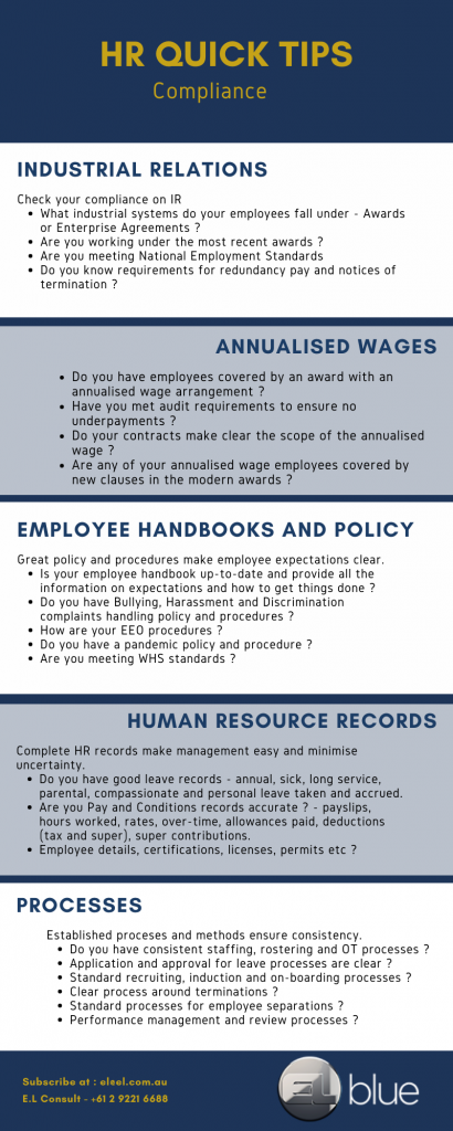 HR tips on compliance