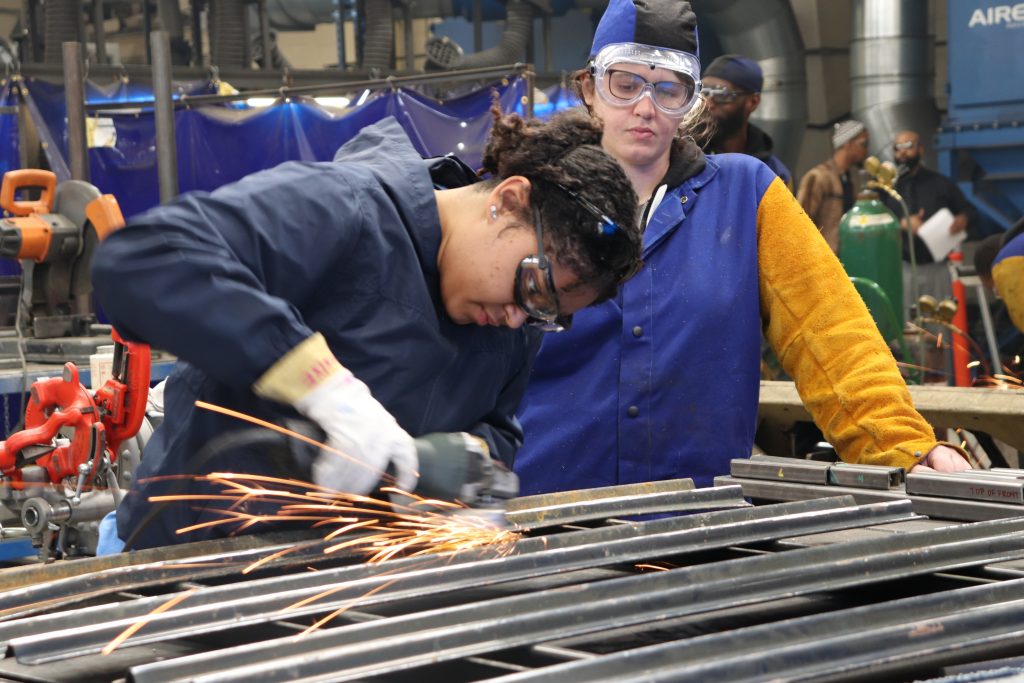 A vocational training class